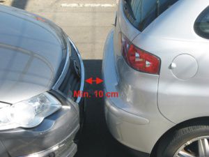 Distances parking sensors invisible