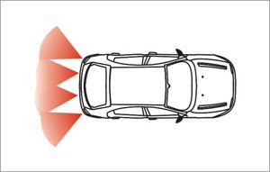 Detection zone parking sensors ultrasonic